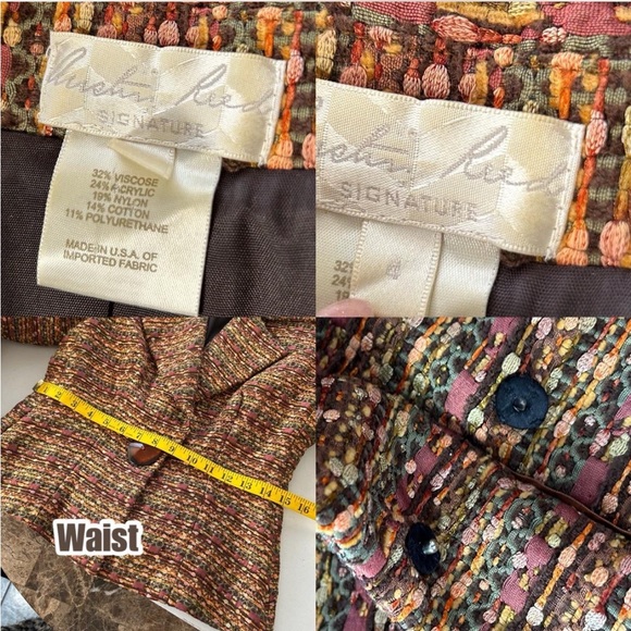Vintage Austin Reed Multicolored tweed blazer jacket. - Picture 6 of 8